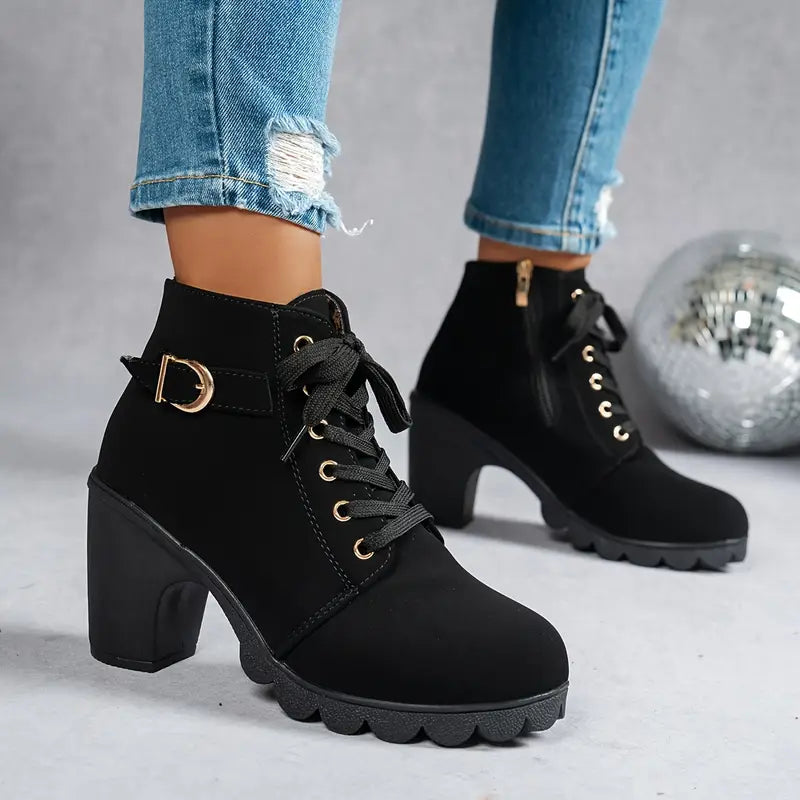 Liora Mid-Heel Ankle Boots