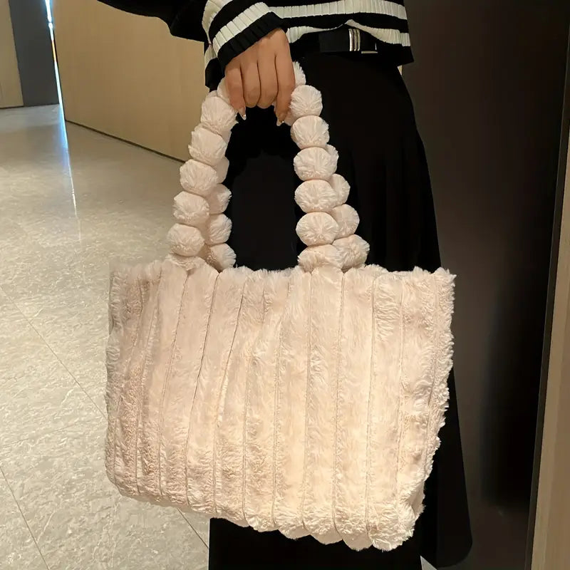 Fluffy tote taske