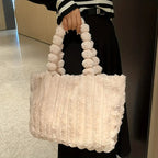 Fluffy tote taske