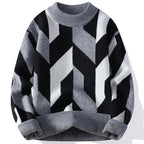 Lazaro geometrisk strik sweater