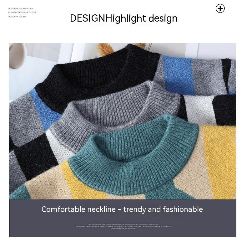 Lazaro geometrisk strik sweater