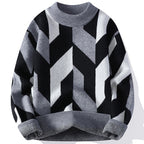 Lazaro geometrisk strik sweater