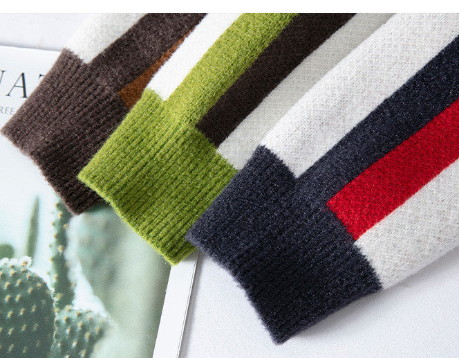 Marcello stribet strik sweater