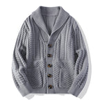 Mænds sweater cardigan langærmet frakke