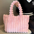 Fluffy tote taske