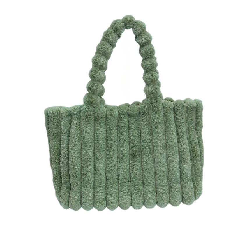 Fluffy tote taske