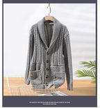 Mænds sweater cardigan langærmet frakke