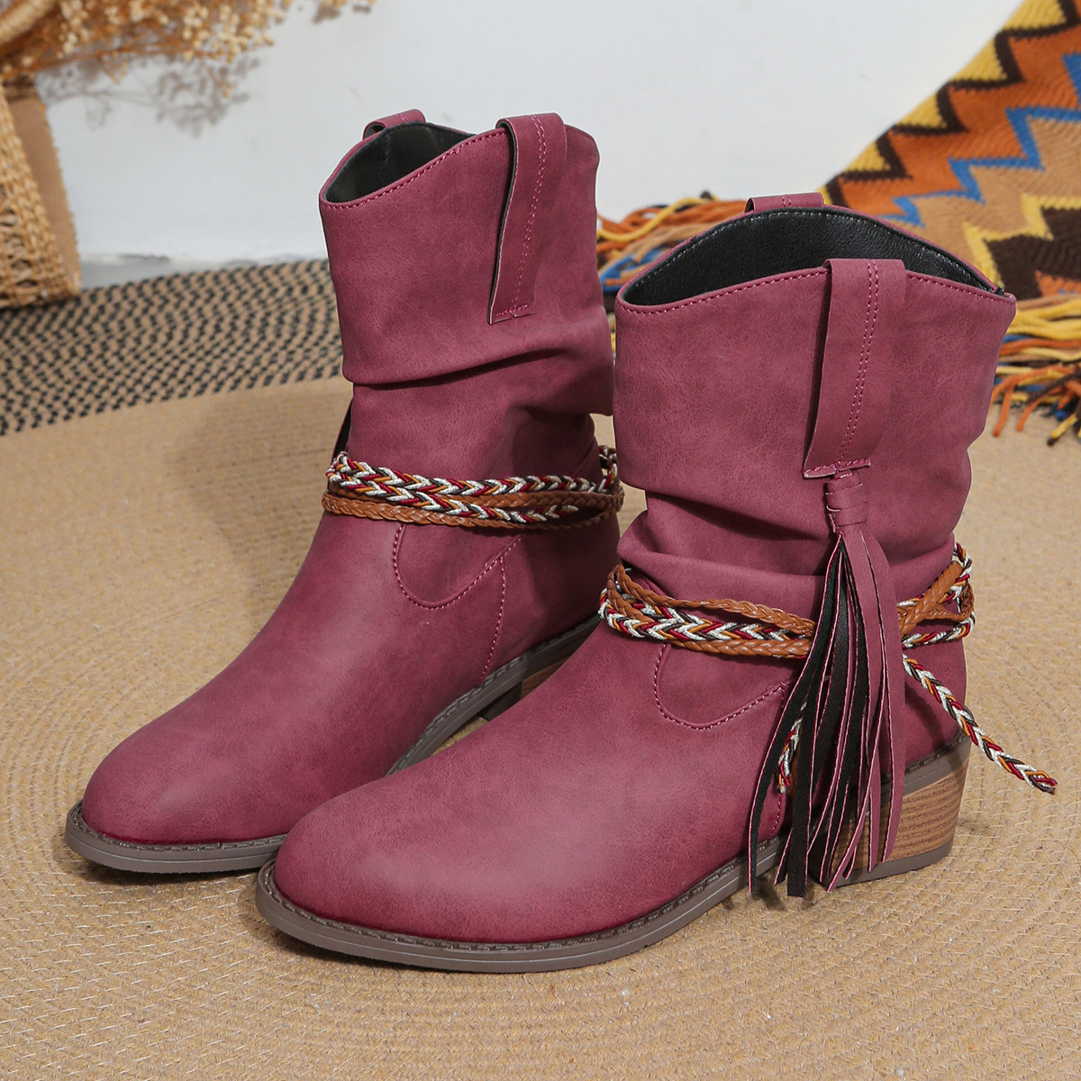 Rodeo Tassel Ankelstøvler