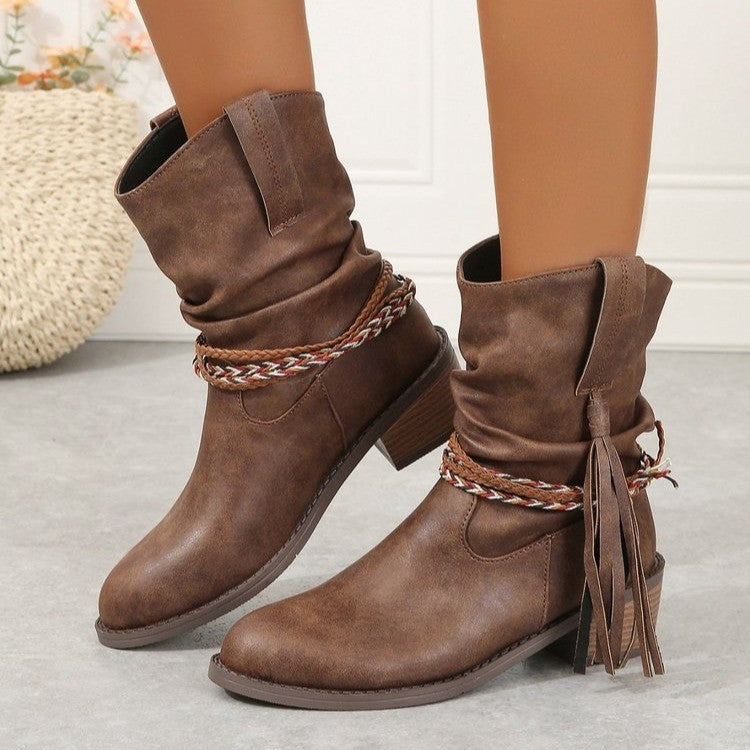 Rodeo Tassel Ankelstøvler