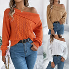 Brise strikket off-skulder sweater