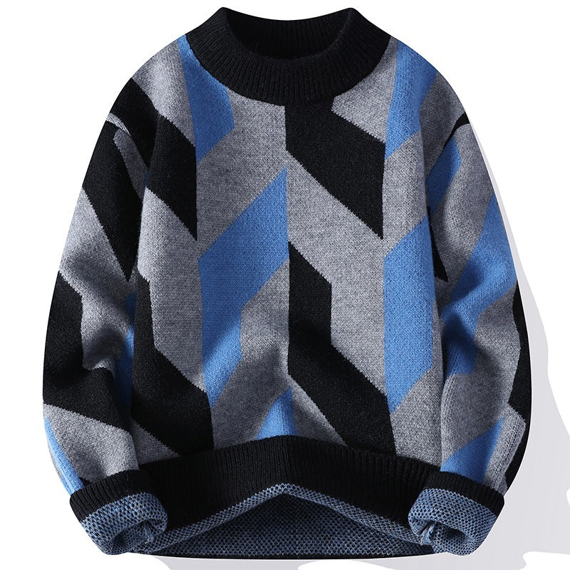 Lazaro geometrisk strik sweater