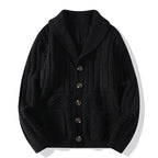 Mænds sweater cardigan langærmet frakke