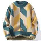 Lazaro geometrisk strik sweater